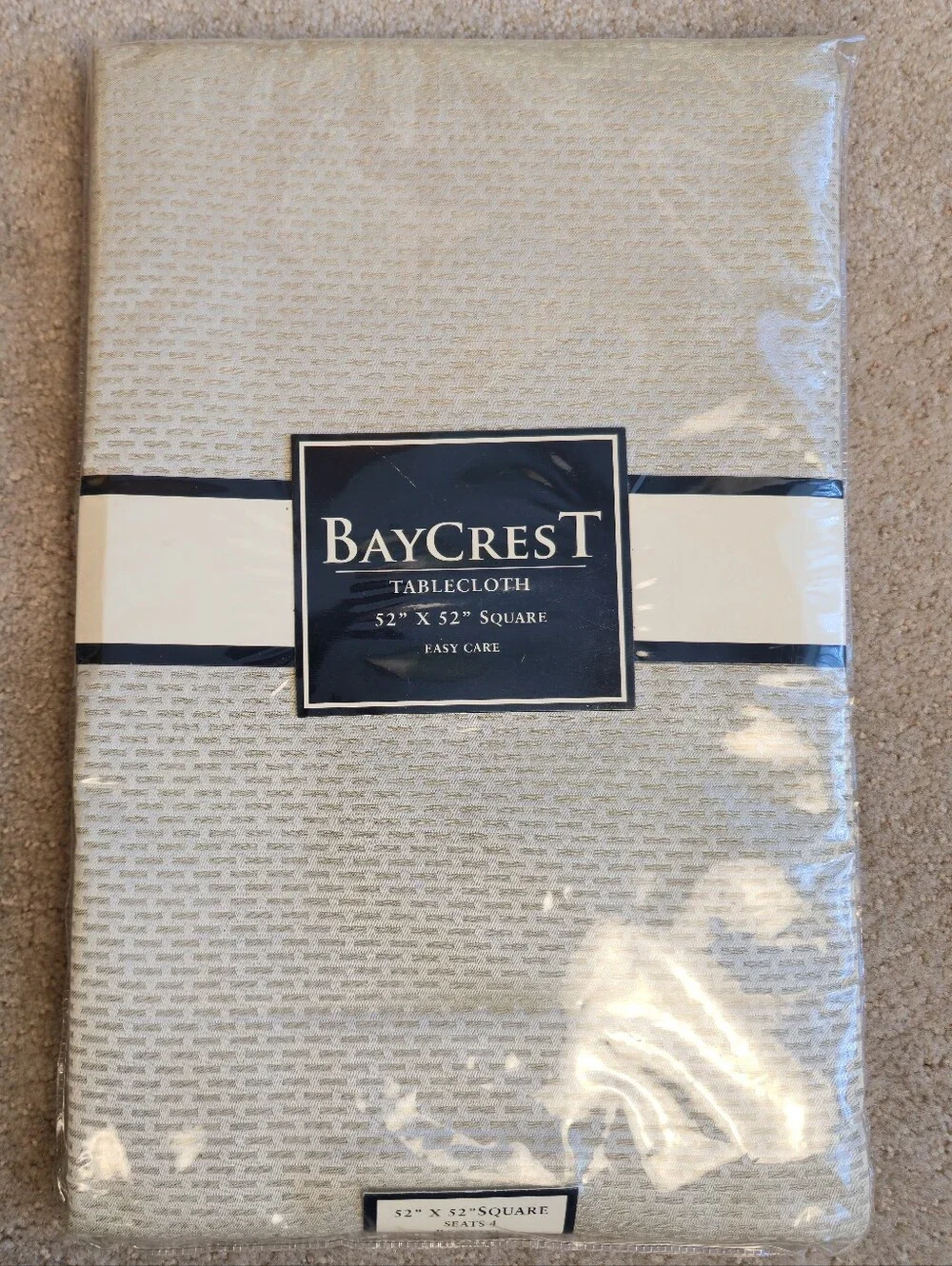 Baycrest tablecloth. Neutral 52
